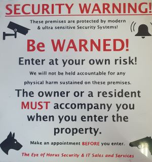 (image for) Security Warning Board (SEC001)